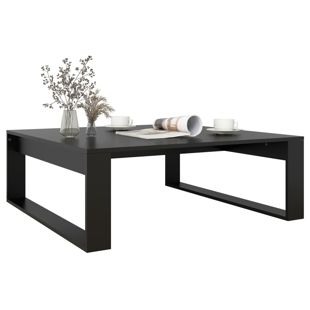 Salongbord Sofabord Svart 100x100x35 cm