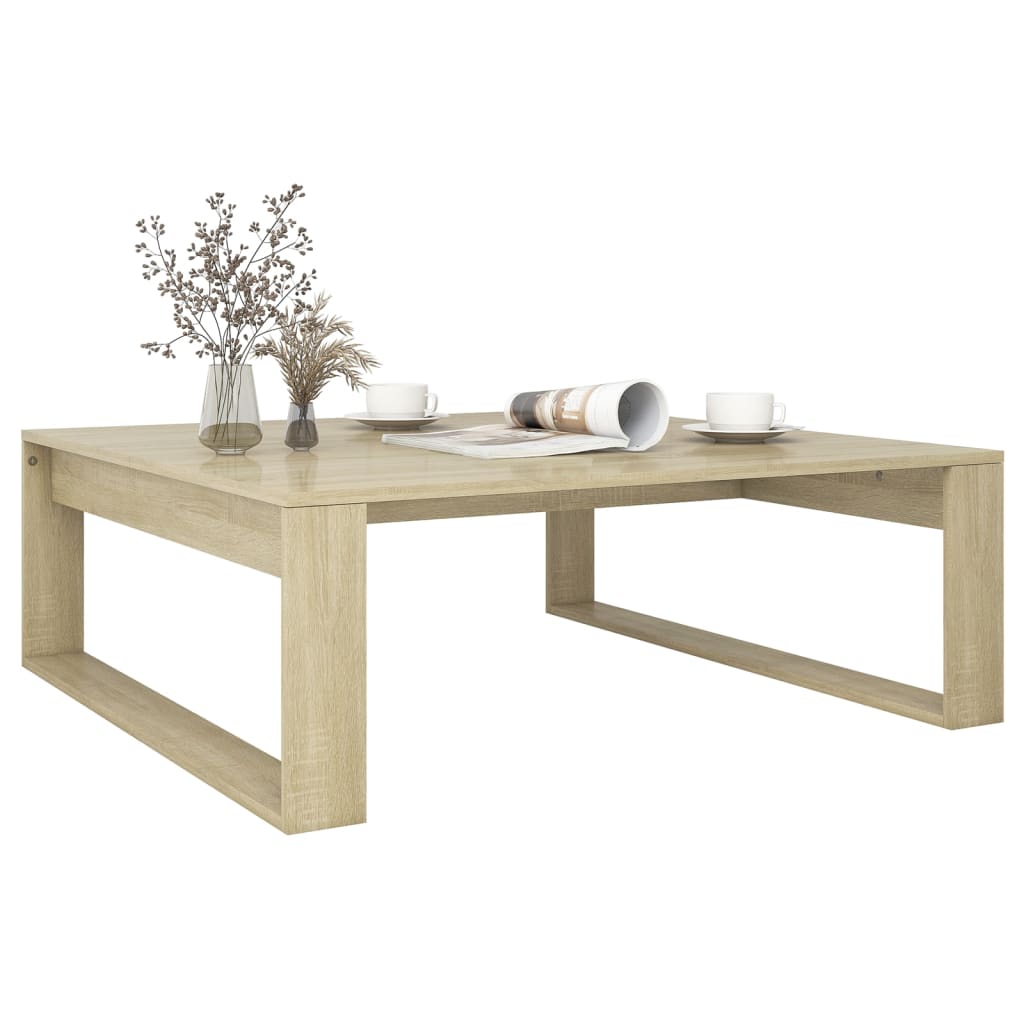 Salongbord Sofabord Sonoma Eik 100x100x35 cm