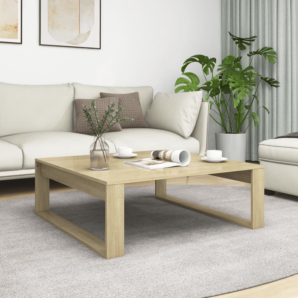 Salongbord Sofabord Sonoma Eik 100x100x35 cm