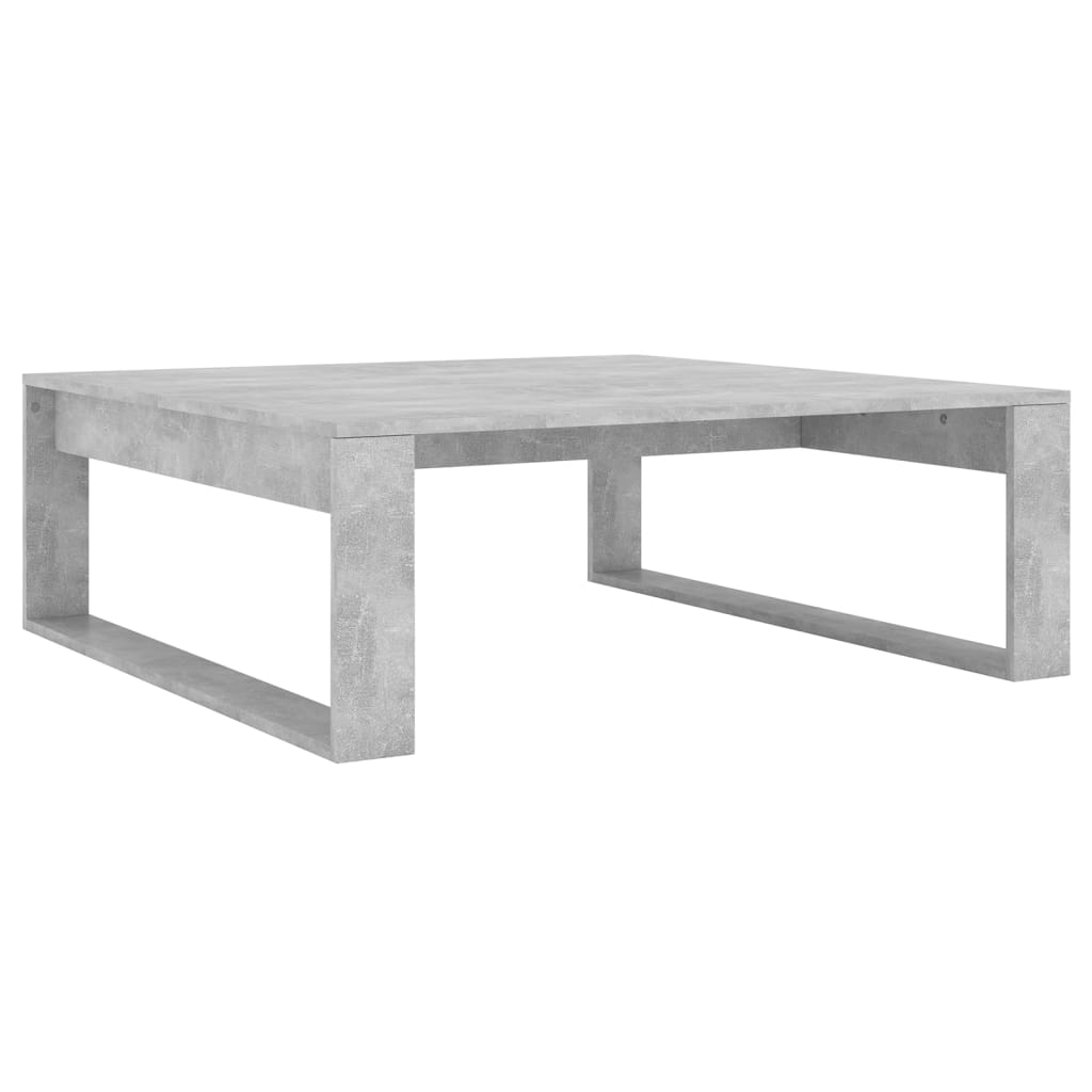 Salongbord Sofabord Betonggrå 100x100x35 cm