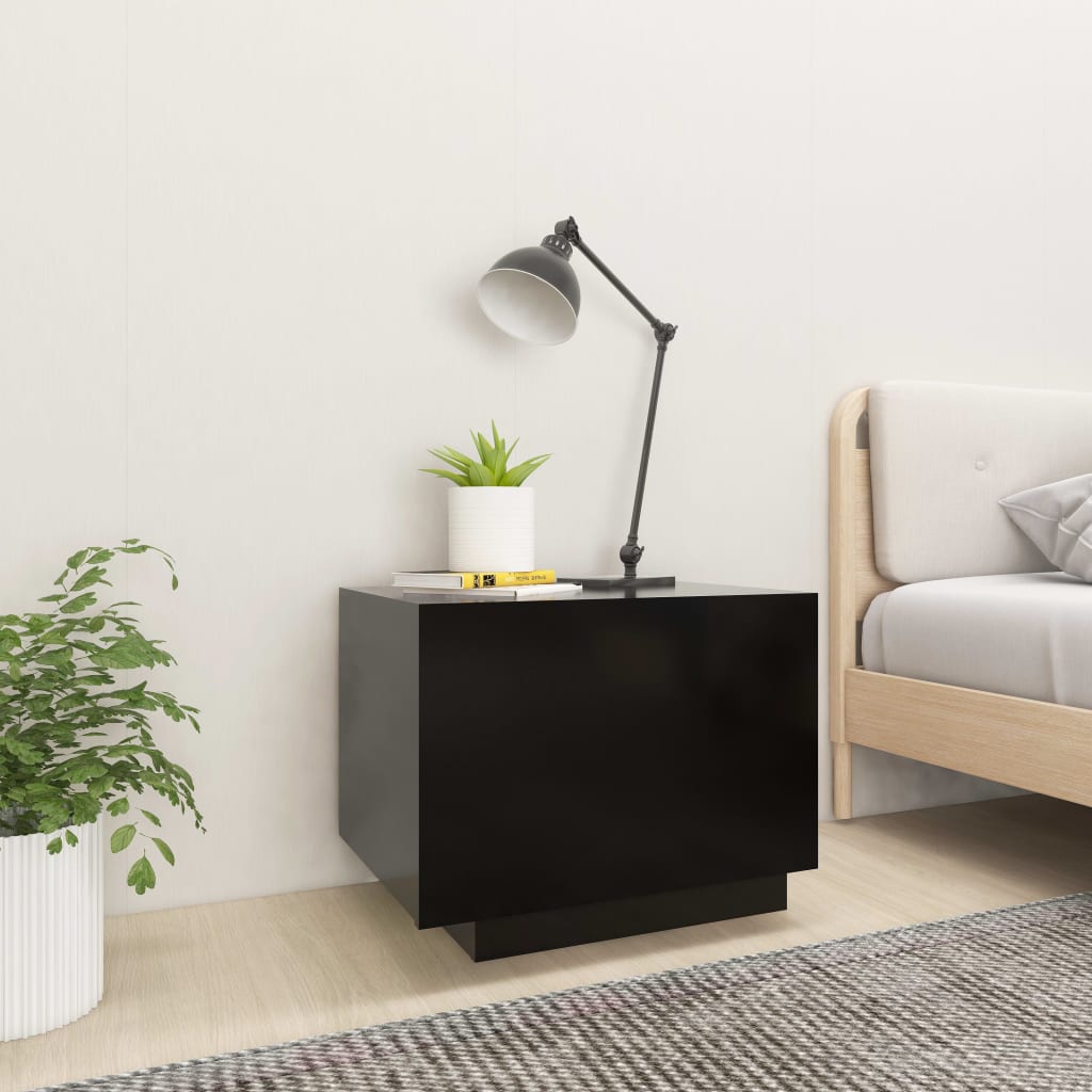 Nattbord Sengbord Svart 100x35x40 cm