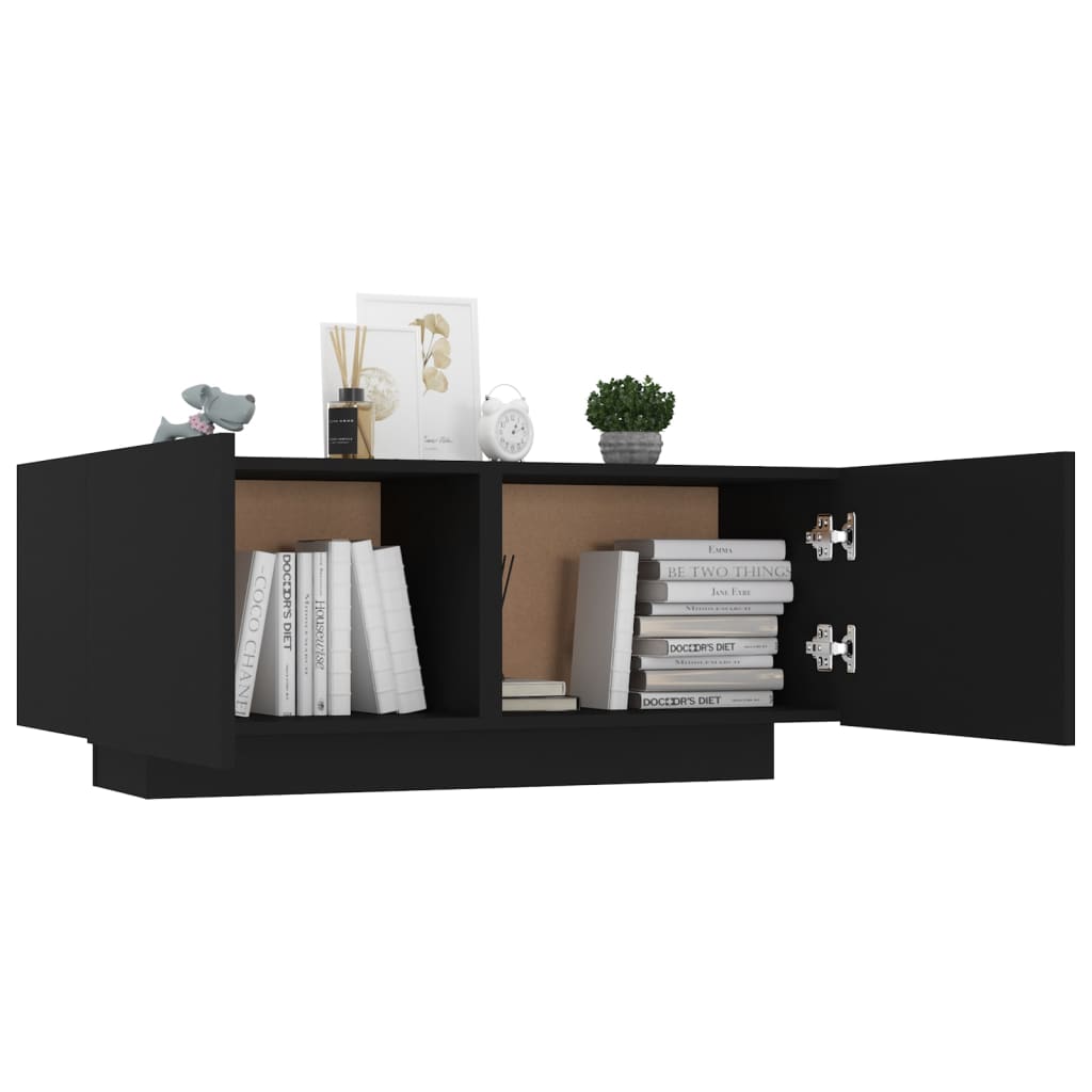 Nattbord Sengbord Svart 100x35x40 cm