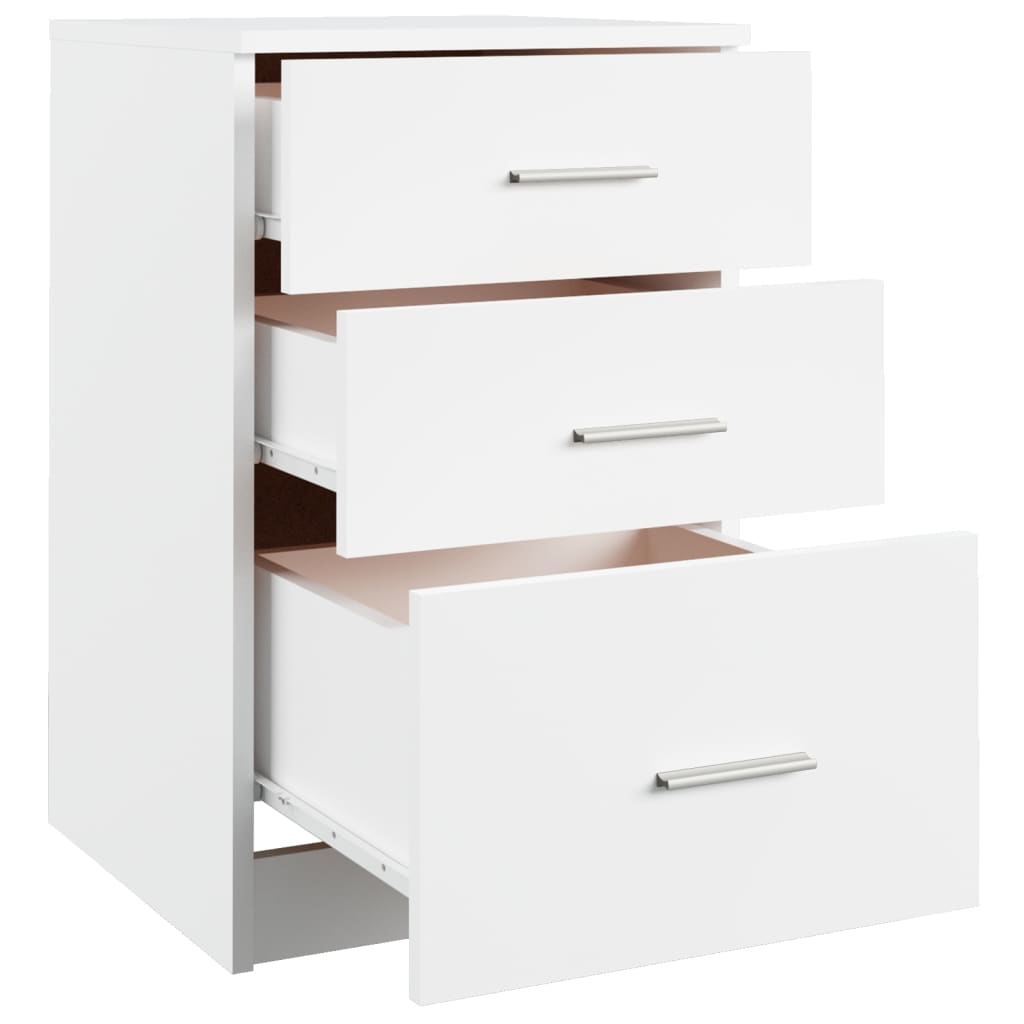 Nattbord Sengbord Hvit 40x40x63 cm