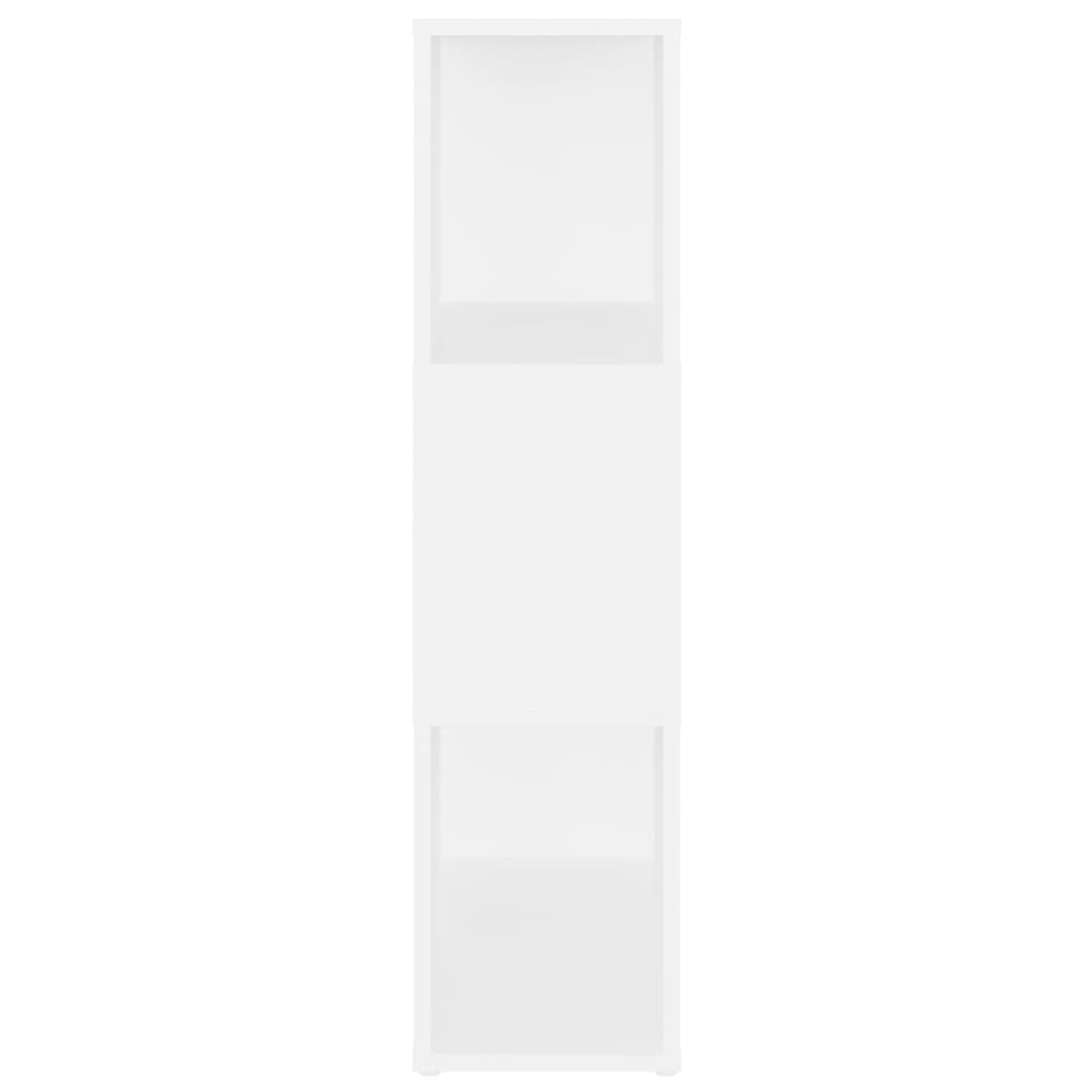 Bokhylle Hvit Romdeler 60x24x94 cm