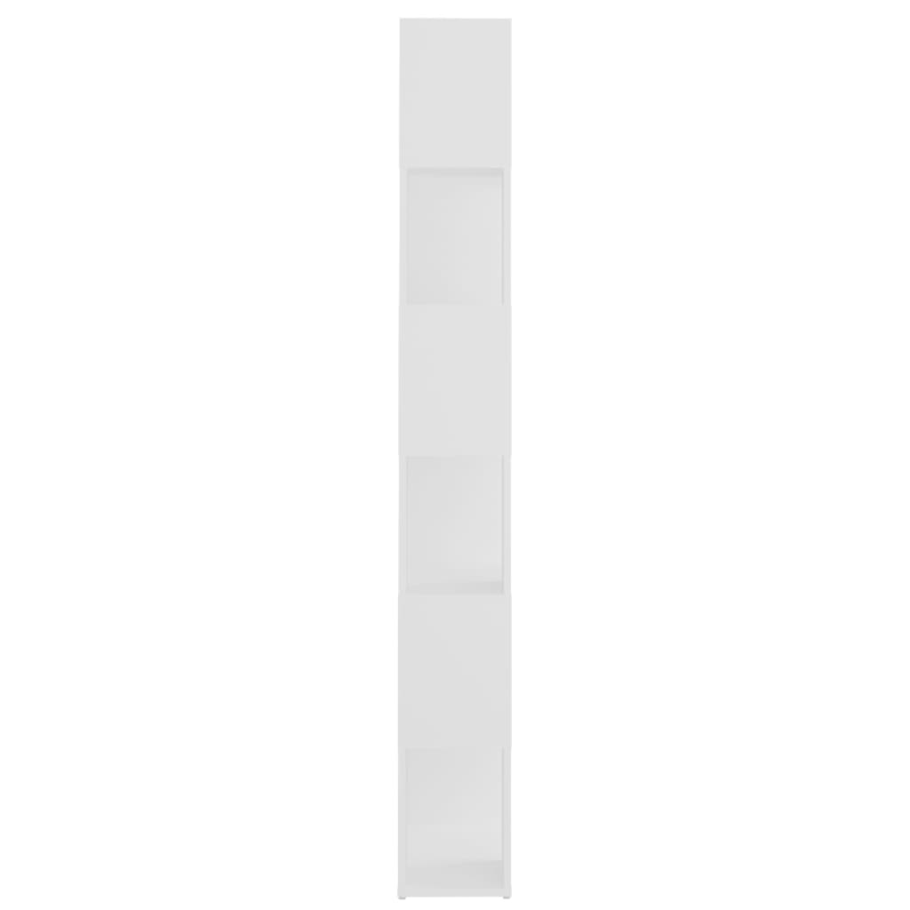Bokhylle Hvit Romdeler 60x24x186 cm