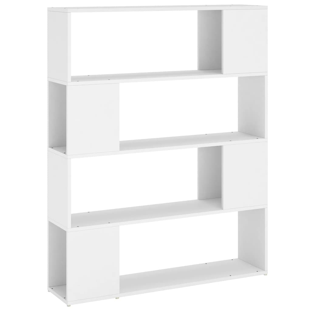 Bokhylle Hvit Romdeler 100x24x124 cm