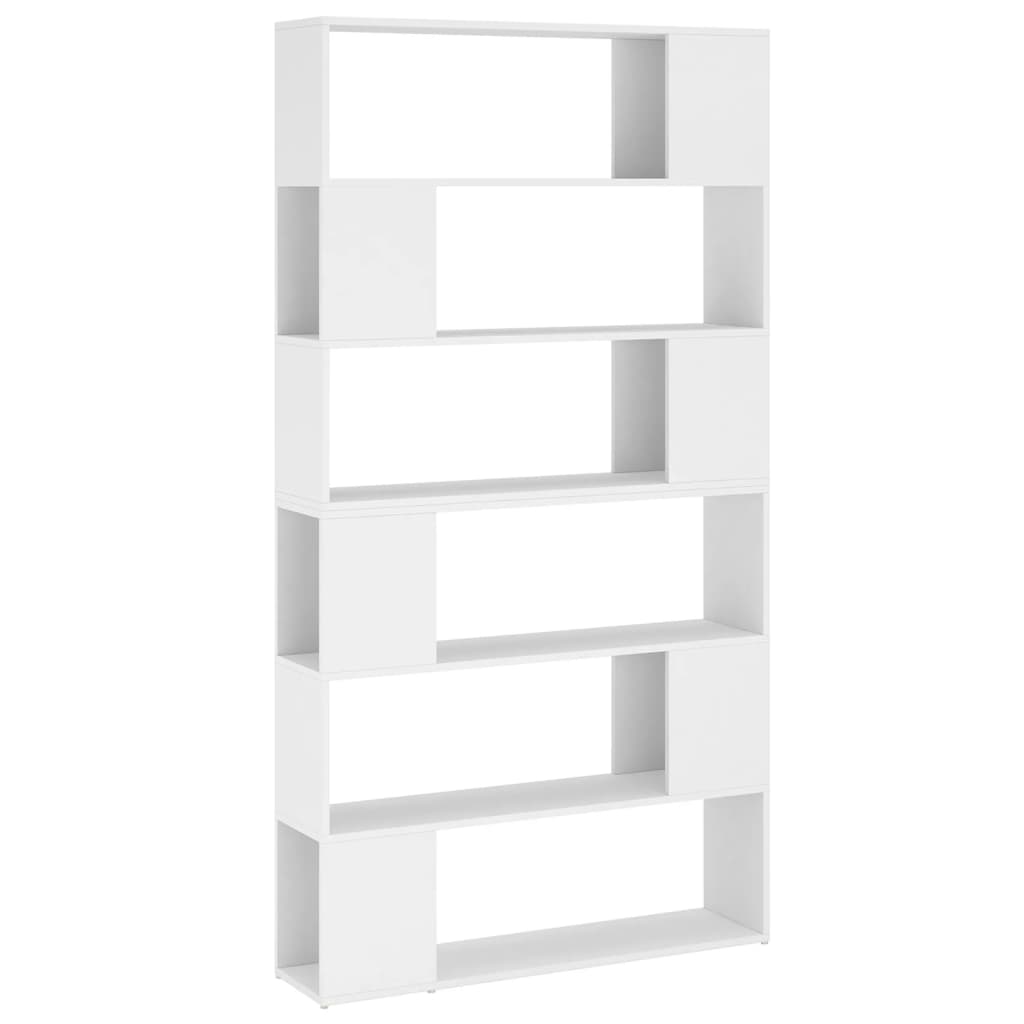 Bokhylle Hvit Romdeler 100x24x188 cm