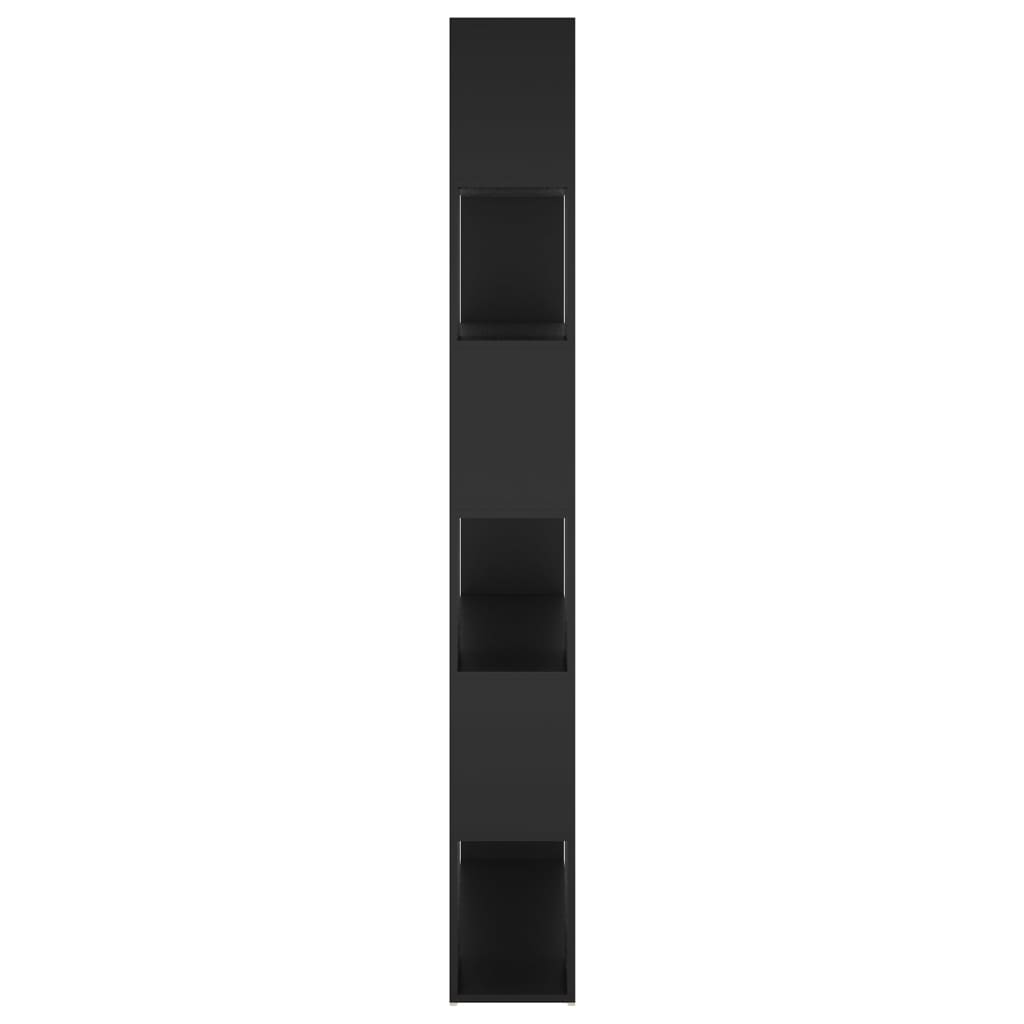 Bokhylle Svart Romdeler 100x24x188 cm