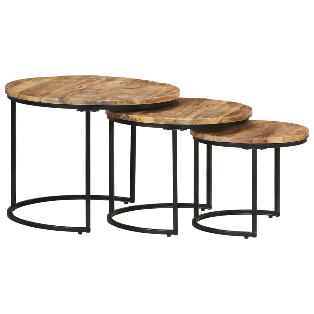 Stablebord 3 stk grovt mangotre