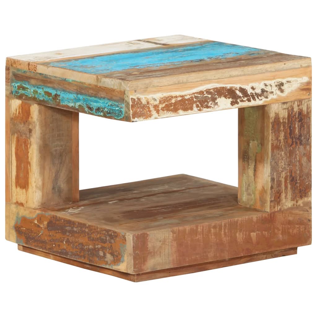 Salongbord Sofabord Tre Gjenvunnet Heltre 45x45x40 cm