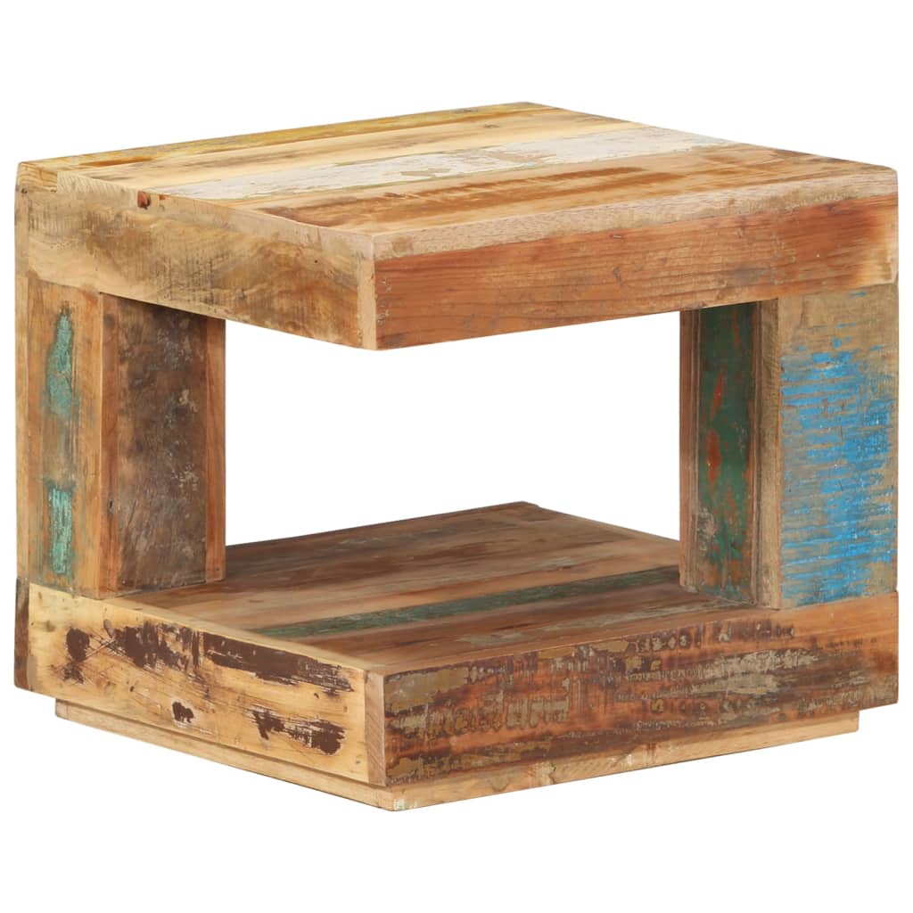 Salongbord Sofabord Tre Gjenvunnet Heltre 45x45x40 cm