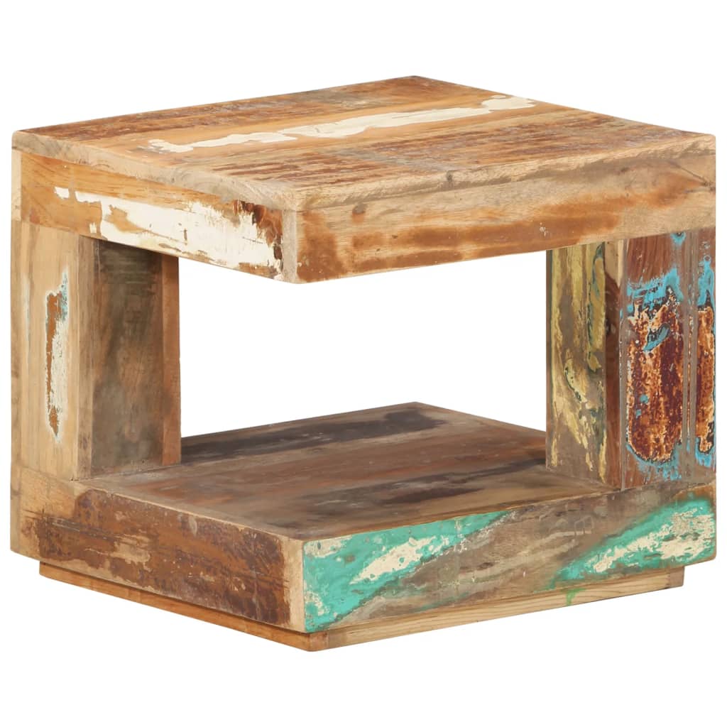 Salongbord Sofabord Tre Gjenvunnet Heltre 45x45x40 cm