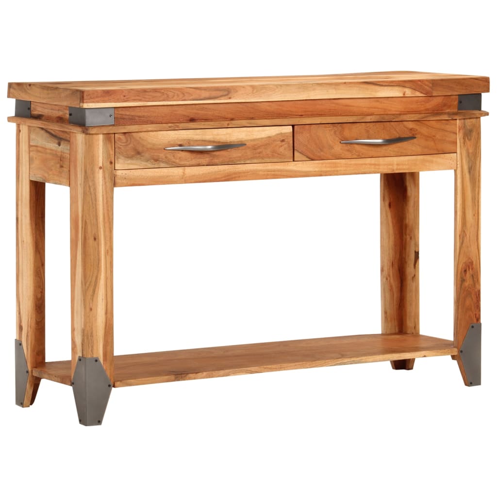 Avlastningsbord Konsollbord Tre 110x34x74 cm heltre akasie
