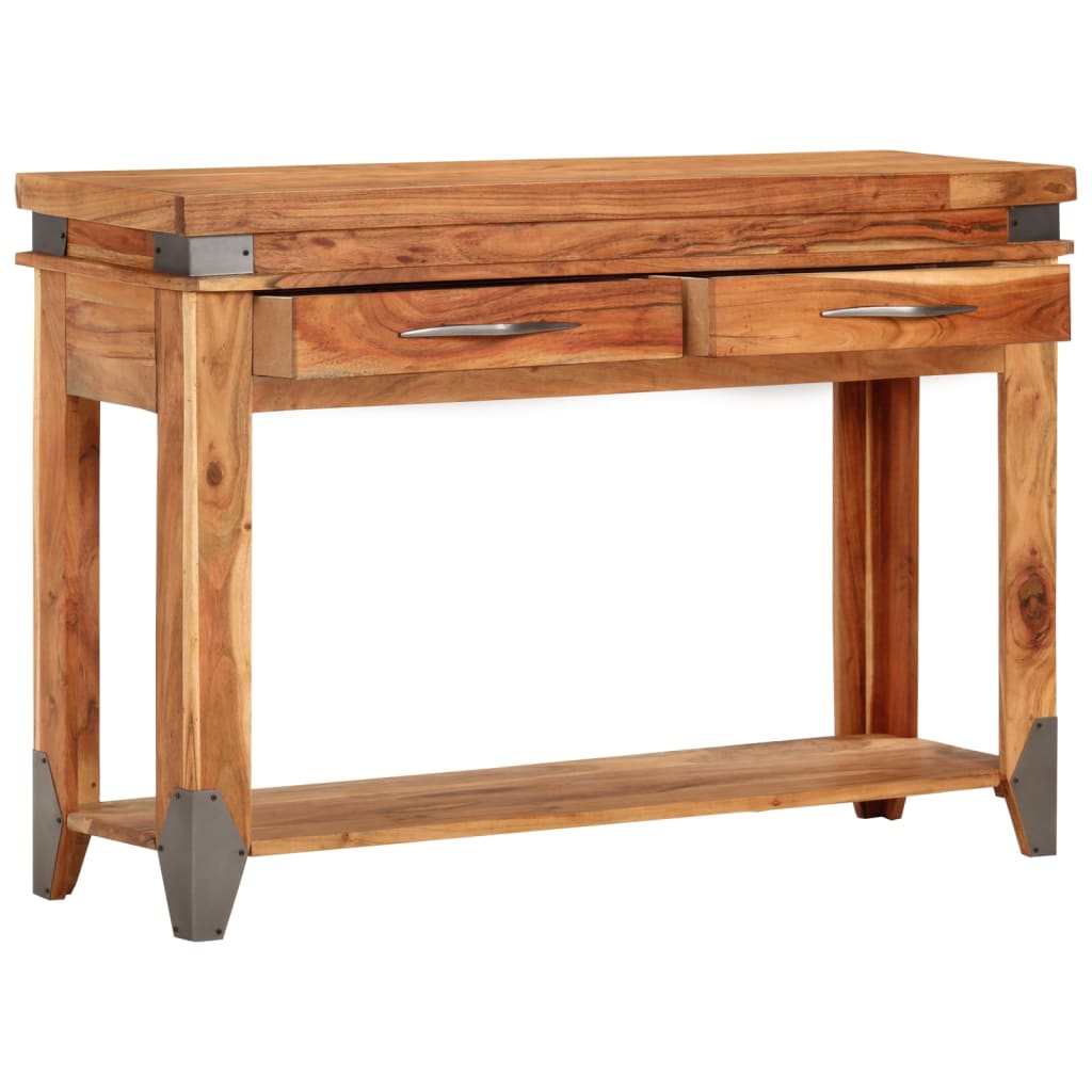 Avlastningsbord Konsollbord Tre 110x34x74 cm heltre akasie
