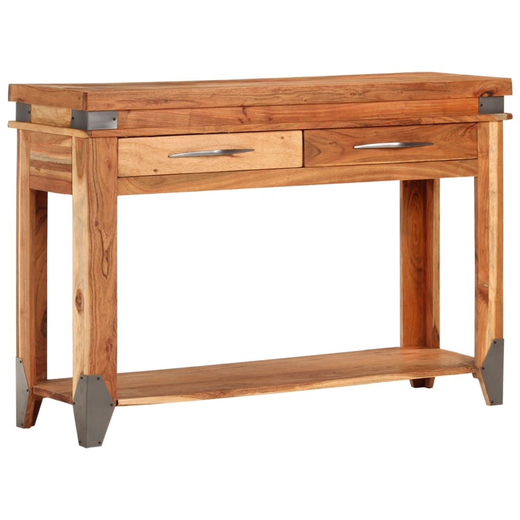 Avlastningsbord Konsollbord Tre 110x34x74 cm heltre akasie