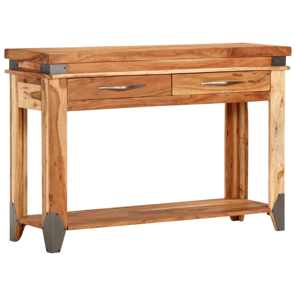 Avlastningsbord Konsollbord Tre 110x34x74 cm heltre akasie