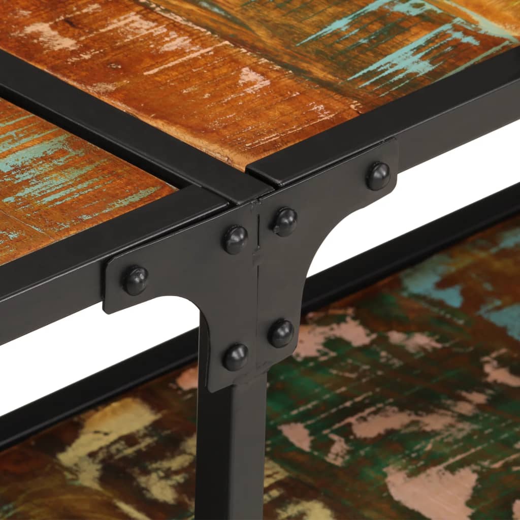 TV-Møbel Tre TV-benk gjenvunnet heltre 150x30x41 cm