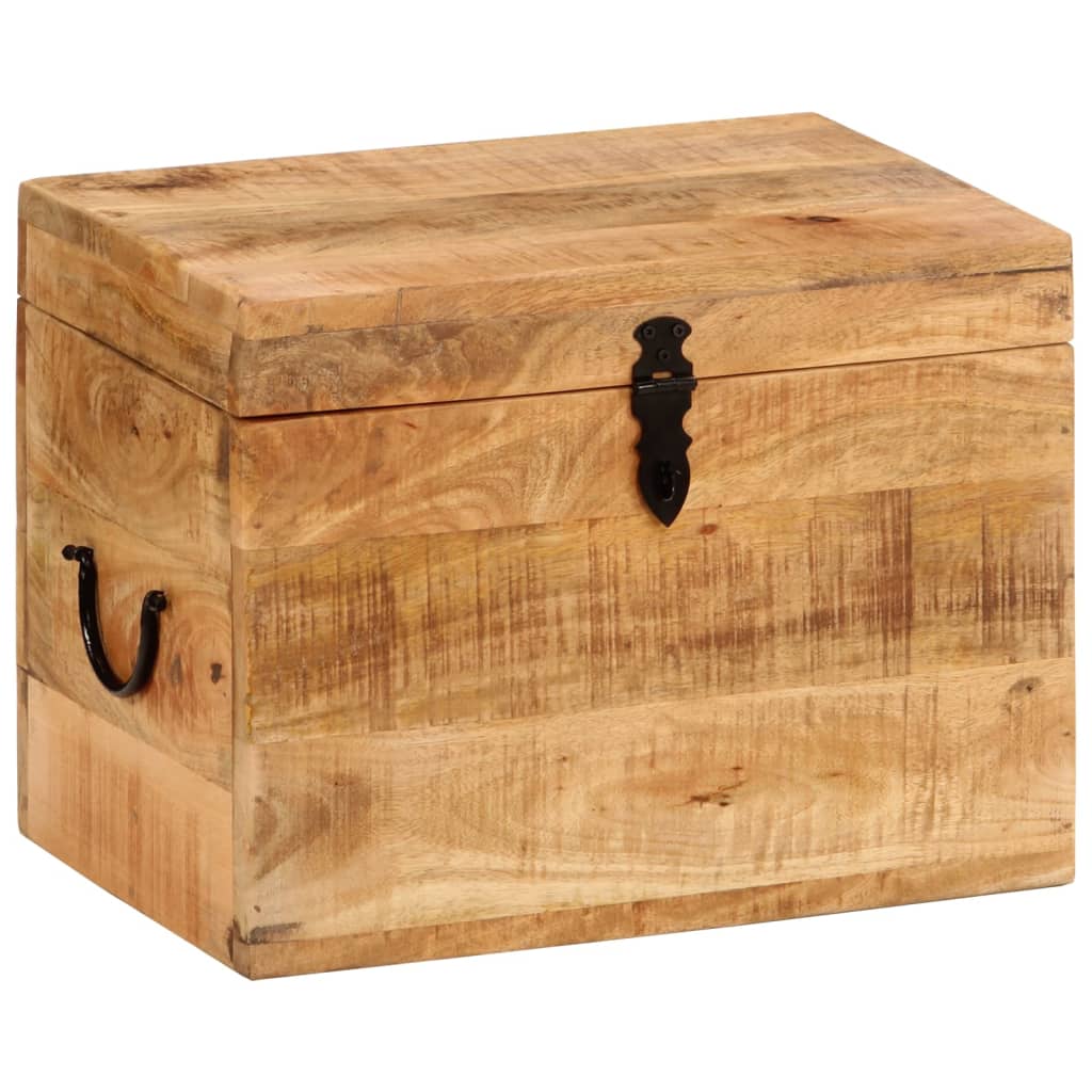 Oppbevaringskiste 39x28x31 cm heltre mango