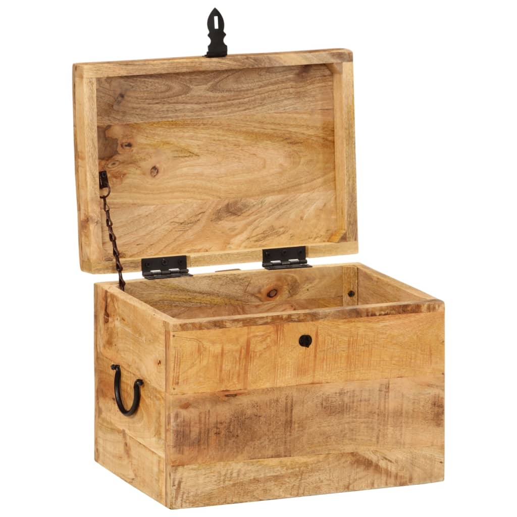 Oppbevaringskiste 39x28x31 cm heltre mango