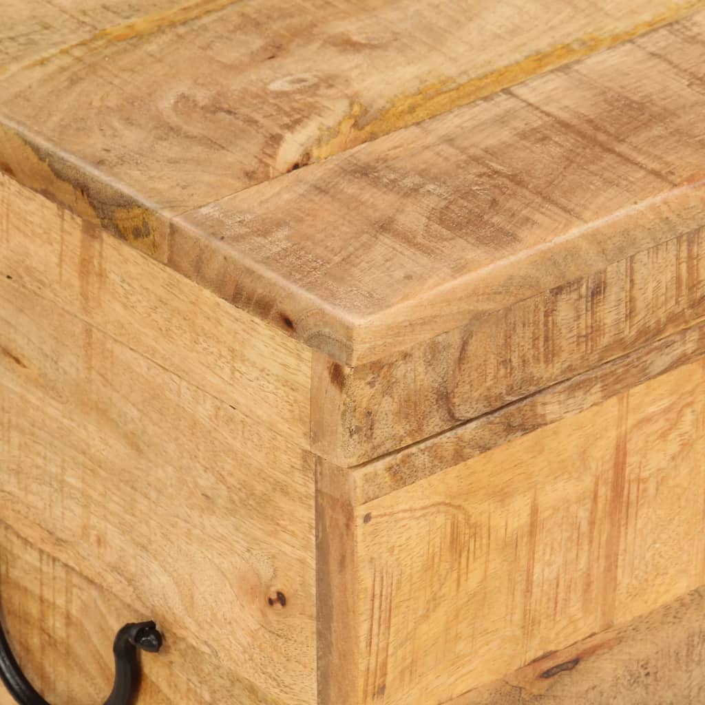 Oppbevaringskiste 39x28x31 cm heltre mango