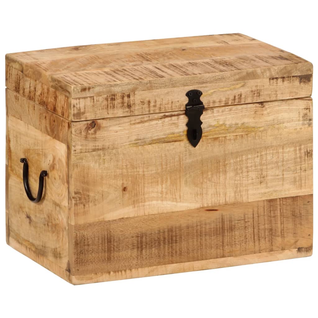 Oppbevaringskiste 39x28x31 cm heltre mango