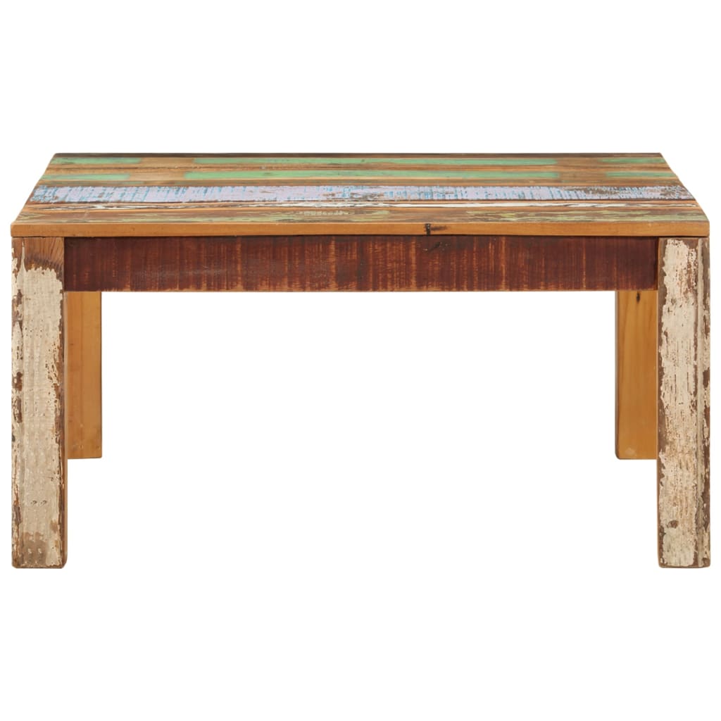 Salongbord Sofabord Tre Gjenvunnet Heltre 80x80x40 cm
