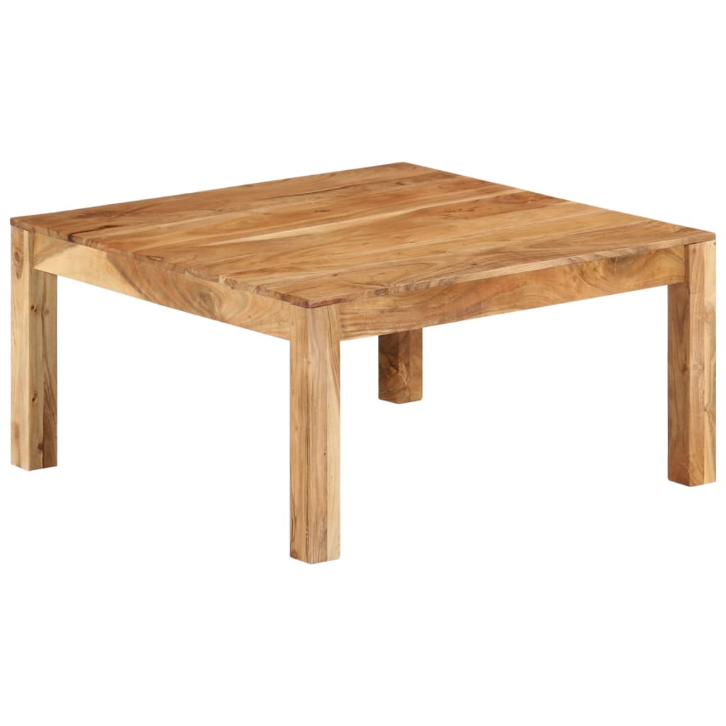 Salongbord Sofabord Tre heltre akasie 80x80x40 cm