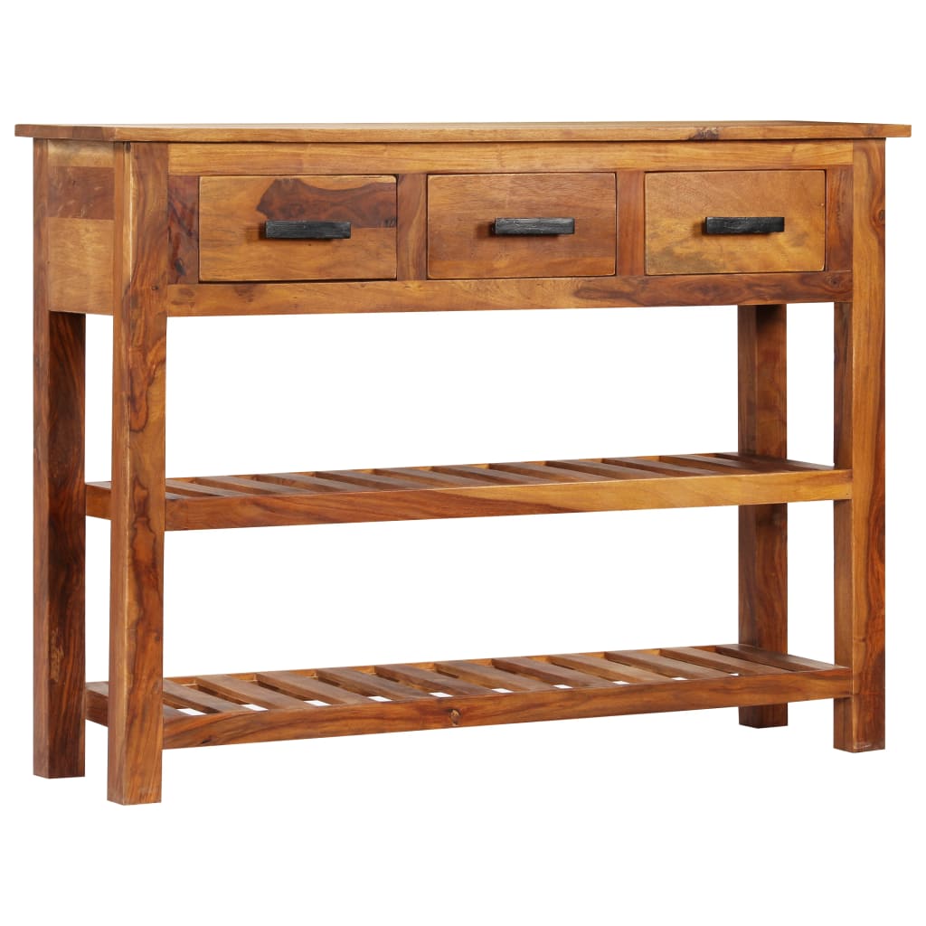 Skjenk Tre med 3 skuffer 110x30x80 cm heltre akasie