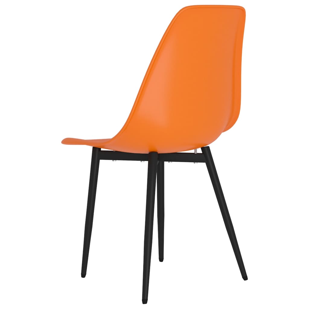 Spisestoler 6 stk oransje PP