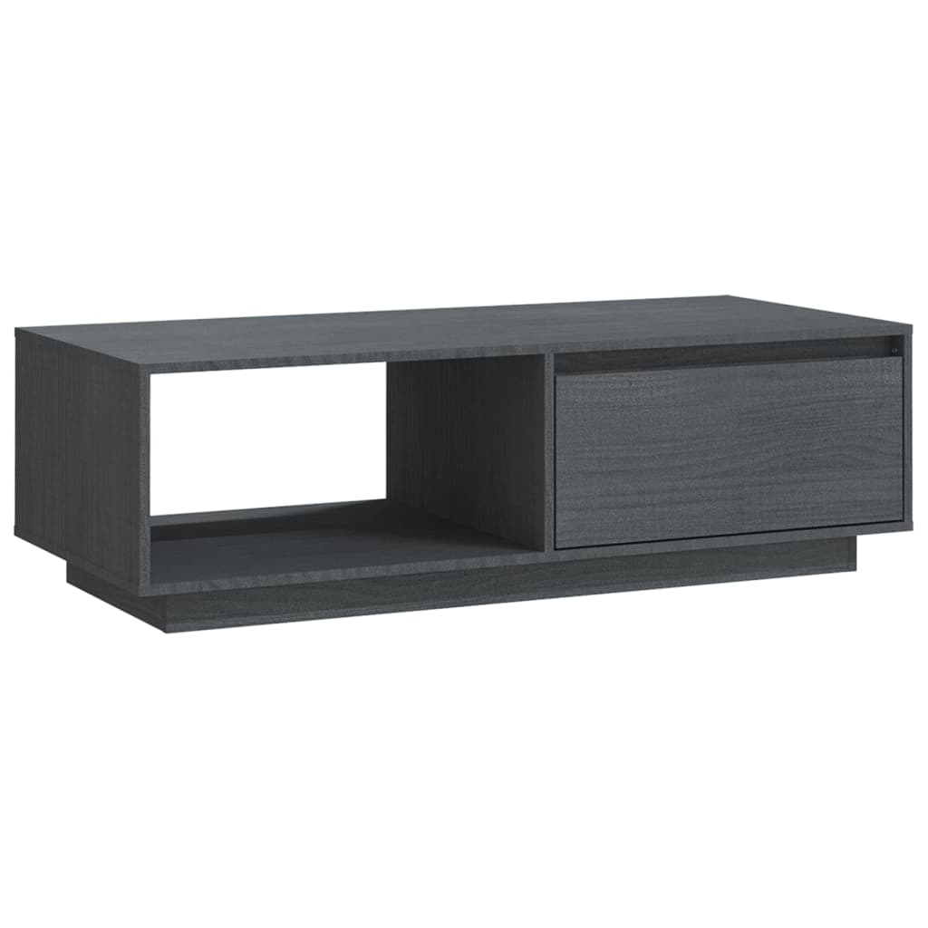 Salongbord Sofabord Grå 110x50x33,5 cm heltre furu