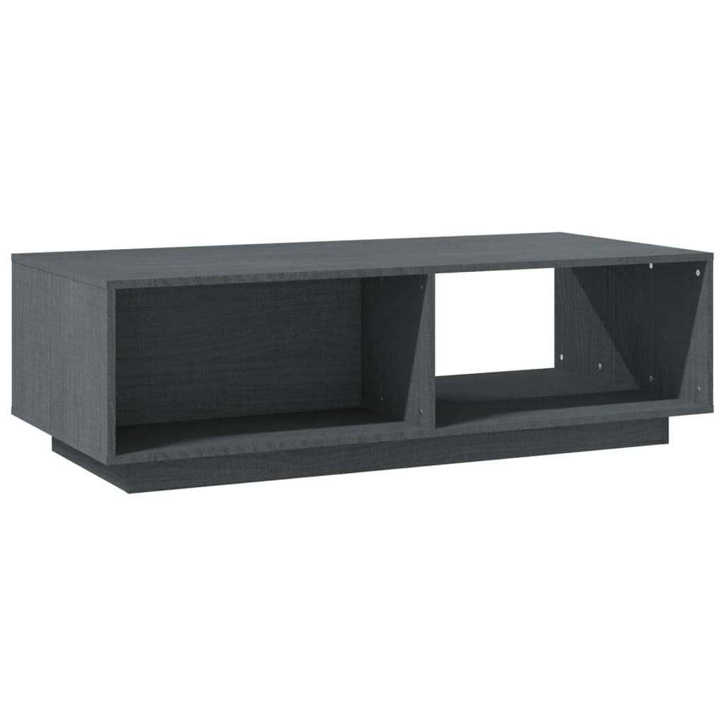 Salongbord Sofabord Grå 110x50x33,5 cm heltre furu