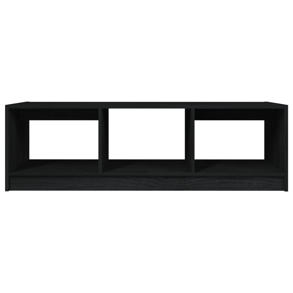 Salongbord Sofabord Svart 110x50x34 cm heltre furu