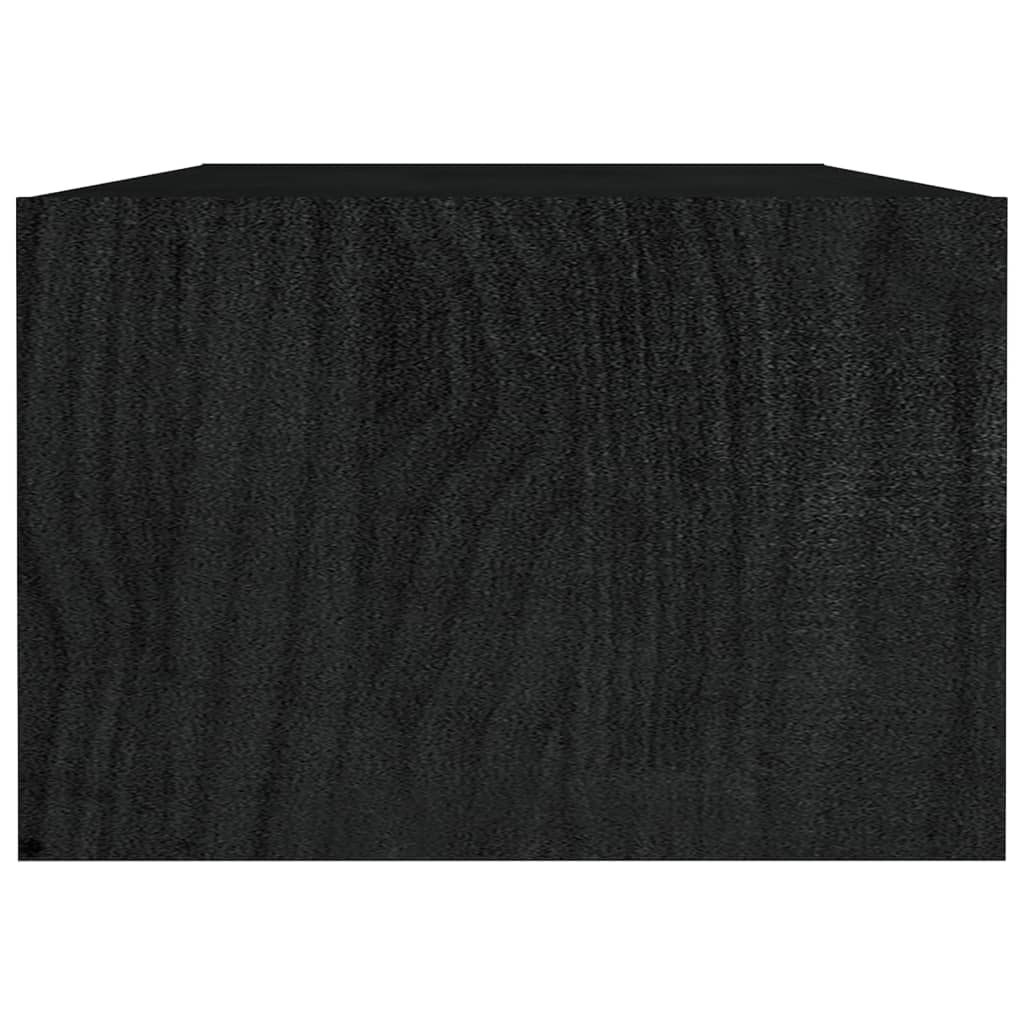 Salongbord Sofabord Svart 110x50x34 cm heltre furu