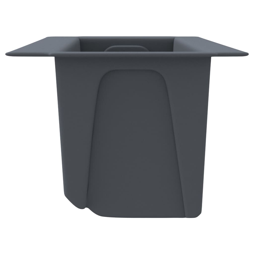 Utendørs Blomsterkasse Plantekasse Polypropen (PP) grå for europaller 12 stk 36x13,5x9,5 cm