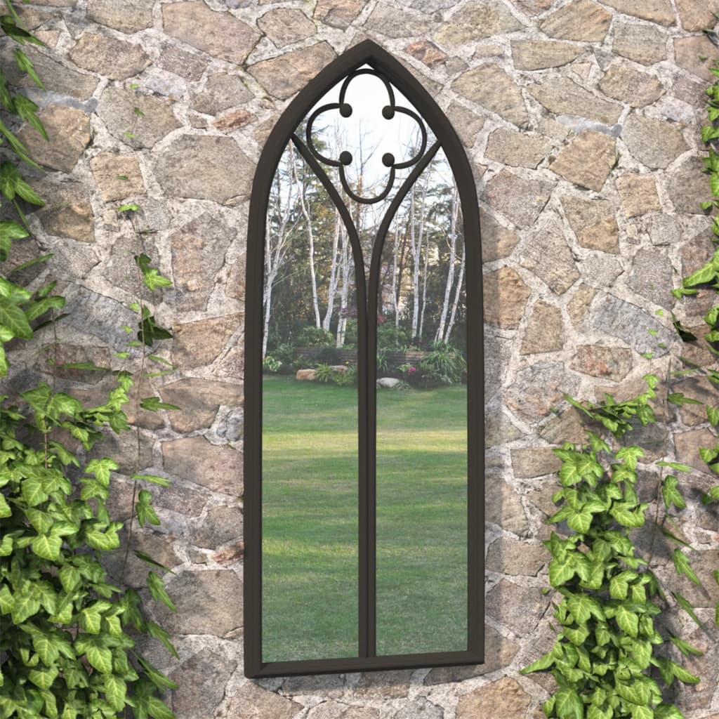 Veggspeil Svart 70x30 cm jern