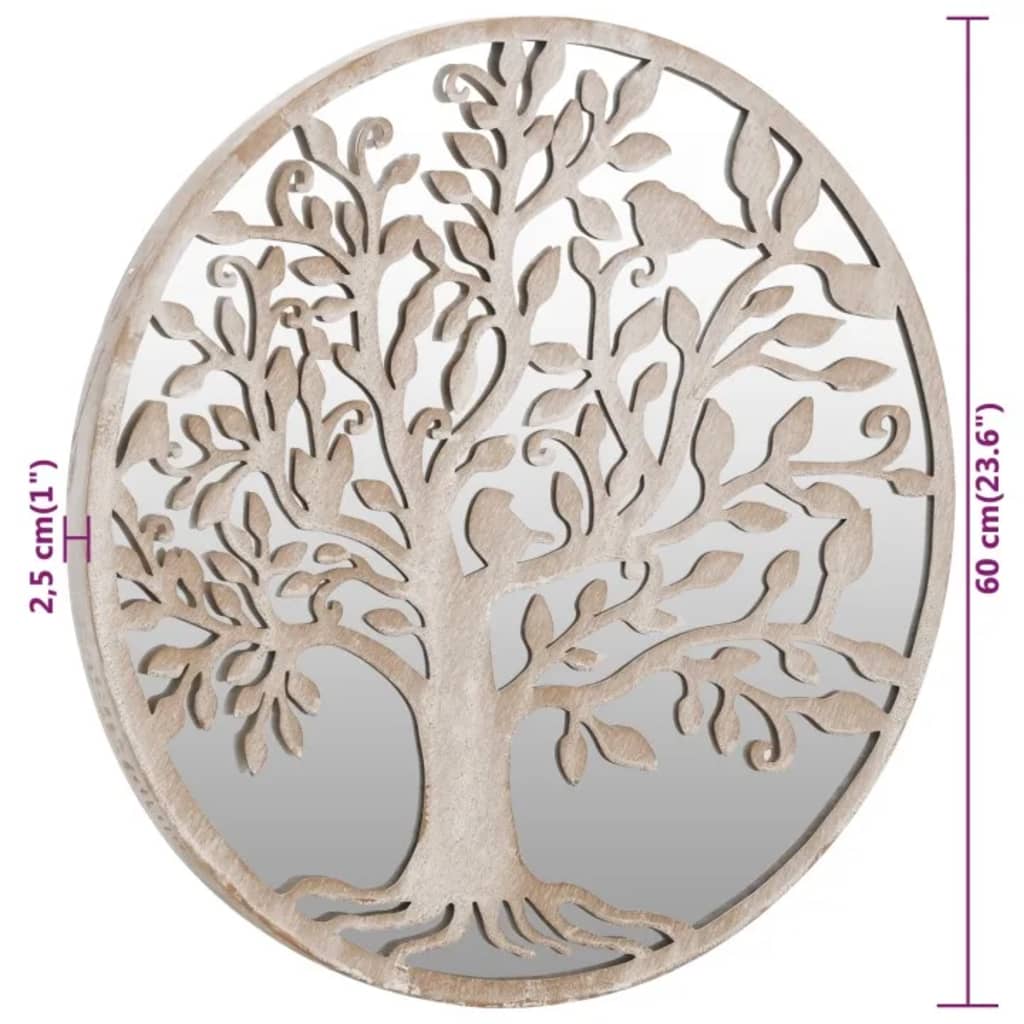 Veggspeil sand 60x2,5 cm jern