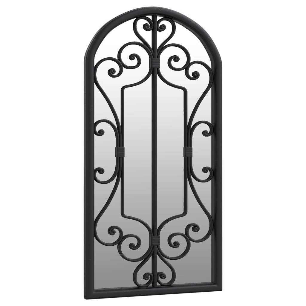Veggspeil Svart 70x30 cm jern