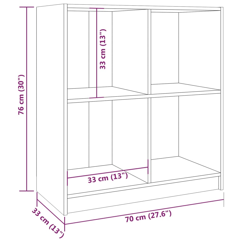 Skjenk Grå 70x33x76 cm heltre furu