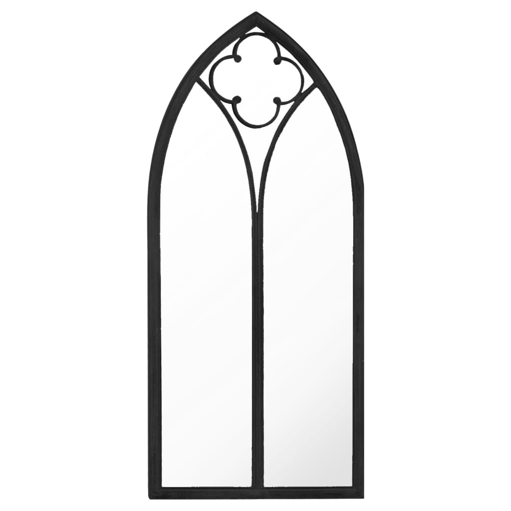 Veggspeil Svart 70x30 cm jern