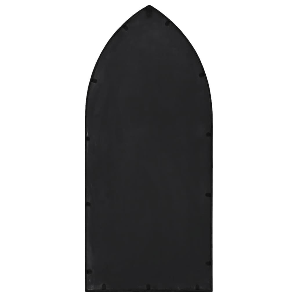 Veggspeil Svart 100x45 cm jern