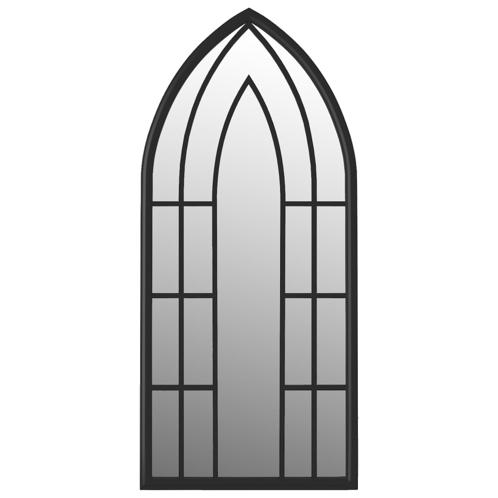 Veggspeil Svart 70x30 cm jern
