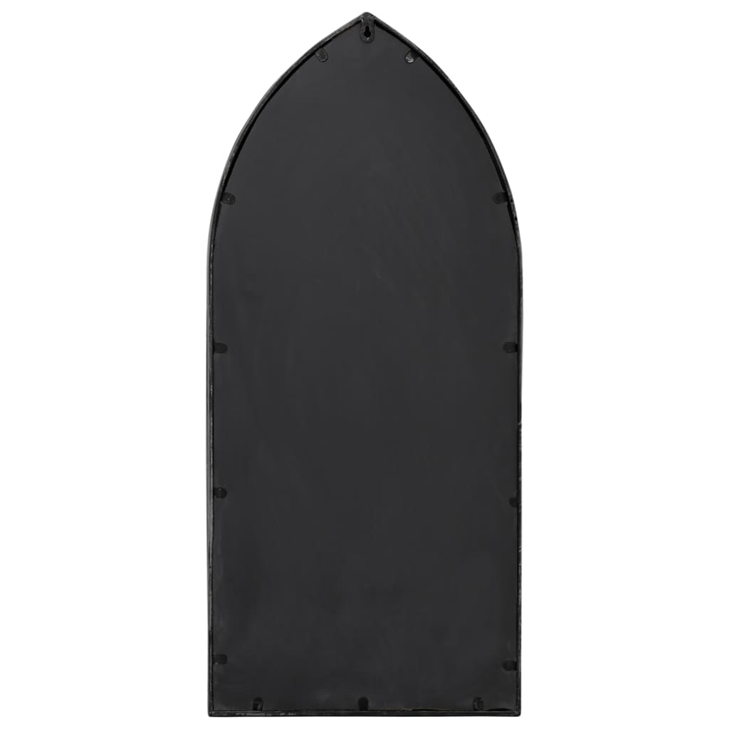 Veggspeil Svart 100x45 cm jern