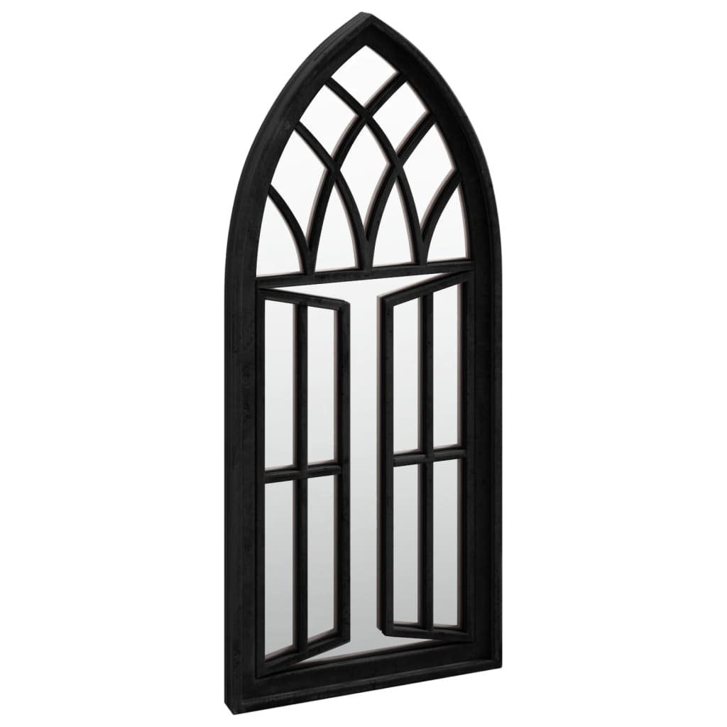 Veggspeil Svart 70x30 cm jern