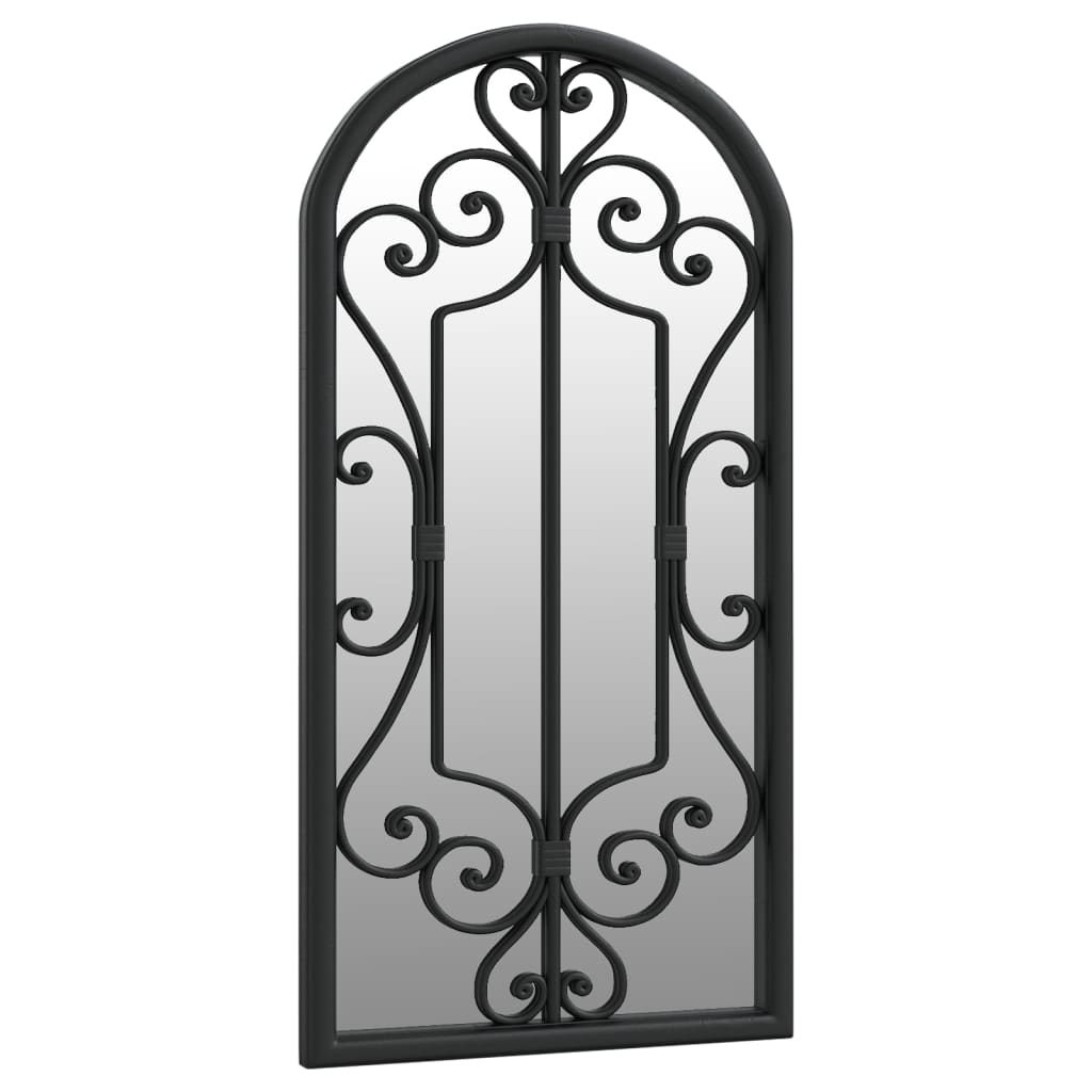 Veggspeil Svart 70x30 cm jern