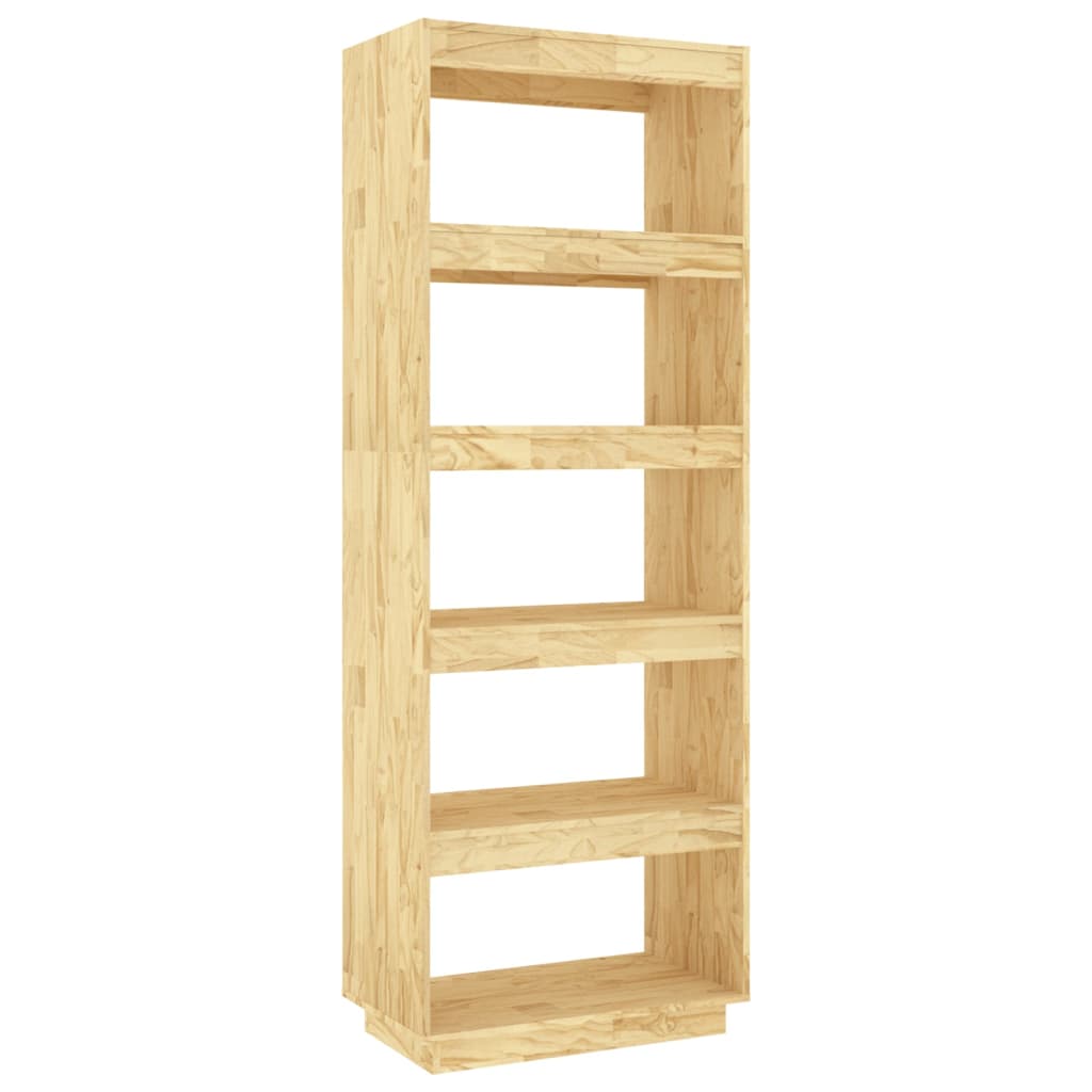 Bokhylle Tre Romdeler 60x35x167 cm heltre furu