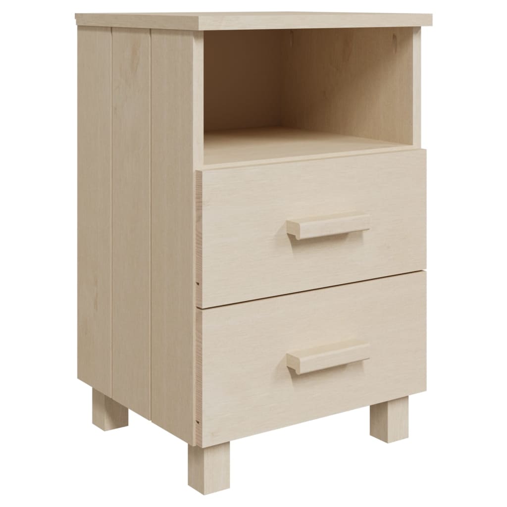 Nattbord Sengbord Honningbrun HAMAR 40x35x62 cm heltre furu