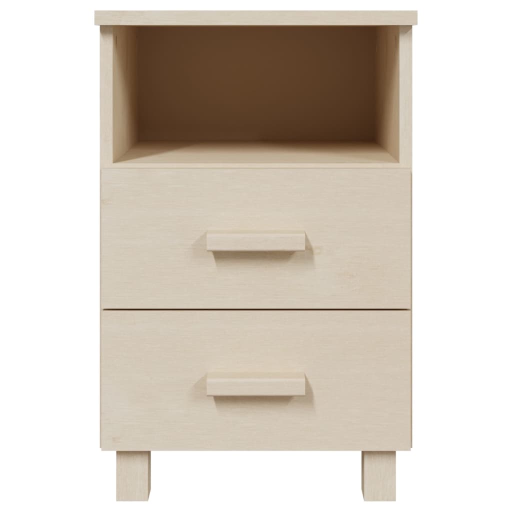 Nattbord Sengbord Honningbrun HAMAR 40x35x62 cm heltre furu
