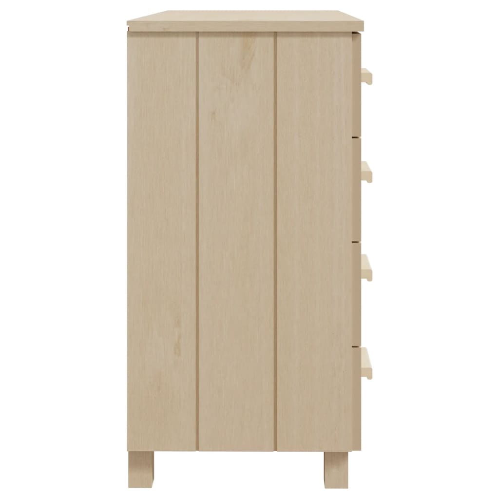 Kommode Honningbrun HAMAR 79x40x80 cm heltre furu