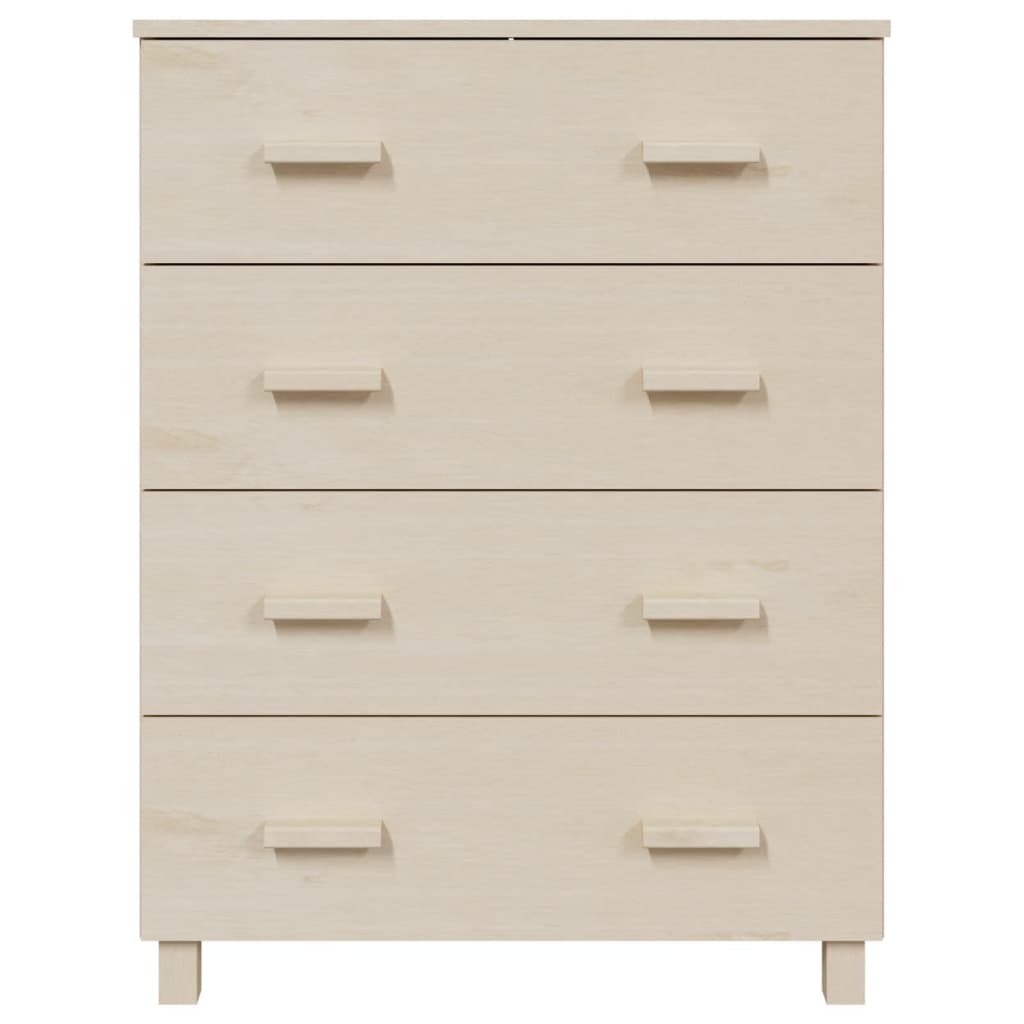 Kommode Honningbrun HAMAR 79x40x103,5 cm heltre furu