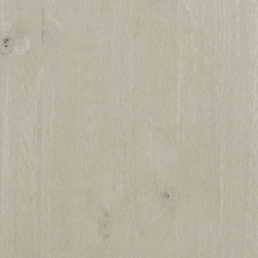 Kommode Hvit HAMAR 79x40x103,5 cm heltre furu
